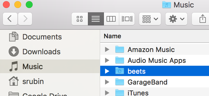 My beets music folder